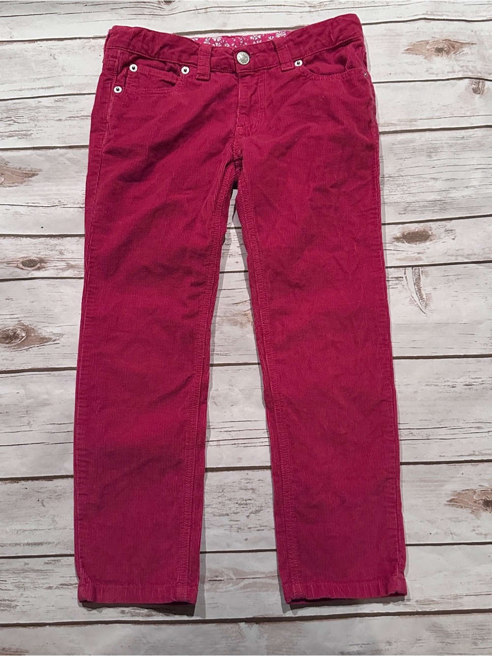 Papo D’Anjo magenta pink Corduroy Pants Size 8Y vguc